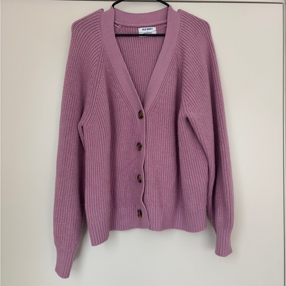 Old Navy Sweaters - Old Navy Mauve Button-Up Cardigan